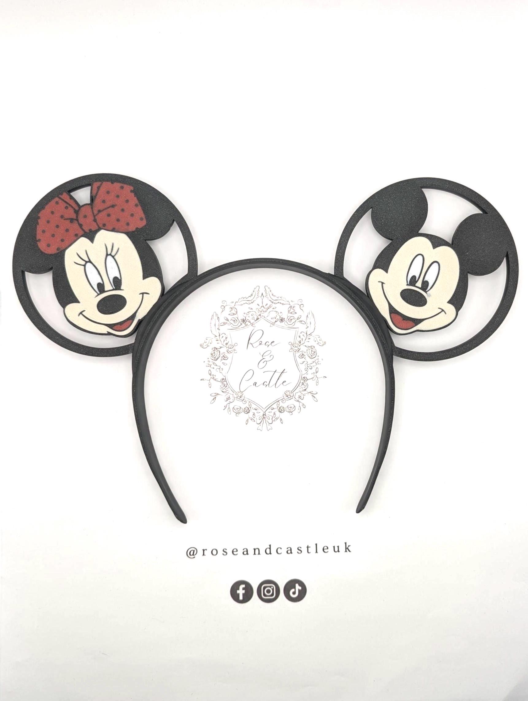 Mickey & Minnie Disney Ears Headband